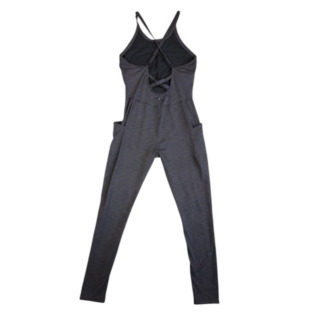 Prana Heavana Jumpsuit Athletic Fit Shelf Bra with Pockets